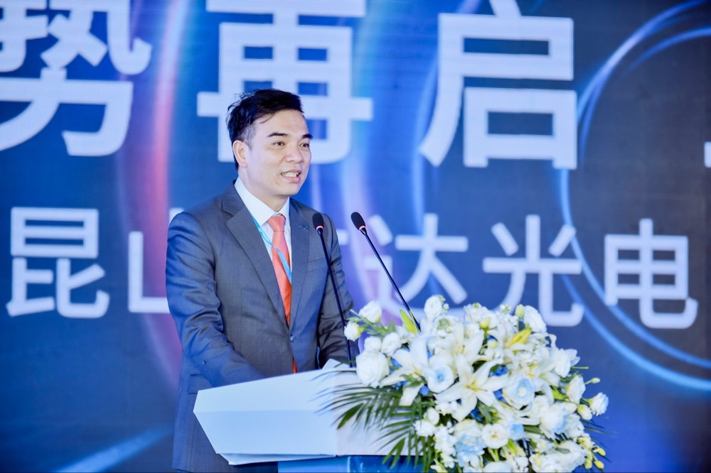世界杯官网线上平台执行长暨总经理柯富仁于启用仪式致词