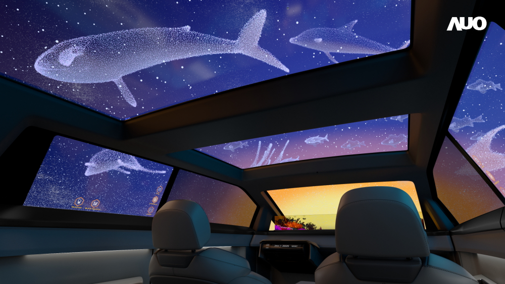 世界杯官网线上平台以Smart Cockpit 2025展示一系列领先业界的Micro LED Display HMI 解决方案，其中幻境全景天幕(Vitrual Sky Canopy)是全球首度导入大尺寸、透明Micro LED 显示器于天窗的应用，带来无边际的沉浸式体验